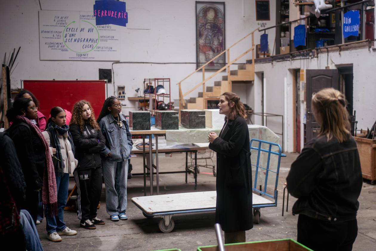 Visite de la ressourcerie du Théâtre © Vincent Ducard